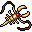golden scorpion pendant 12542